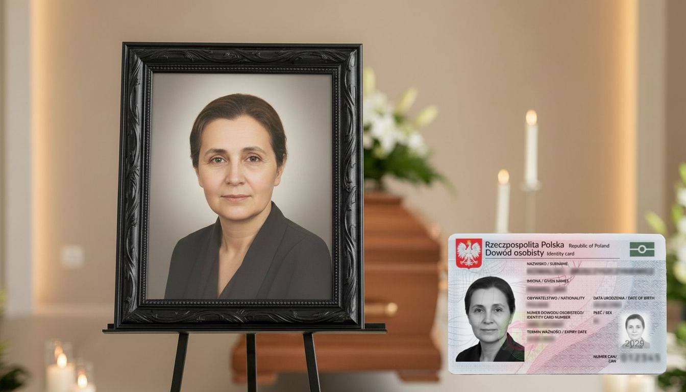 Zdjęcie na pogrzeb ze zdjęcia z dowodu - ilustracja poradnika